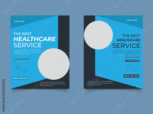 Medical healthcare social media post template