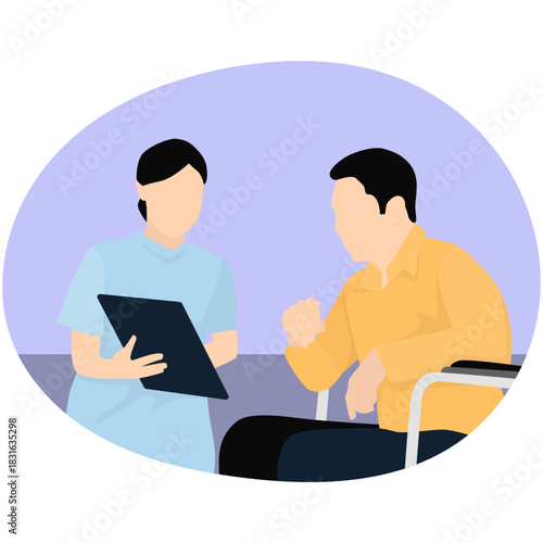 Medical Check Up Illustration