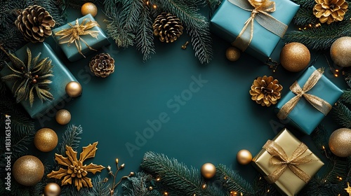 Festive gifts and decorations for the holidays.