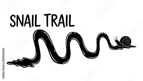 Illustration of a snail leaving a slimy trail, with the words "Snail Trail" above it.
