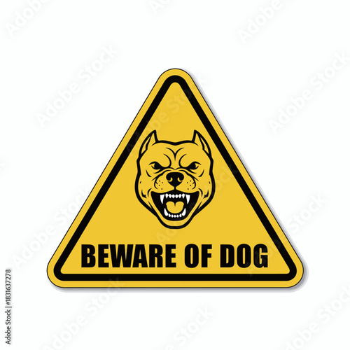 Beware of Dog Warning Sign