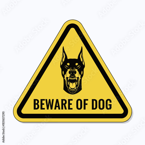 Beware of Dog Warning Sign
