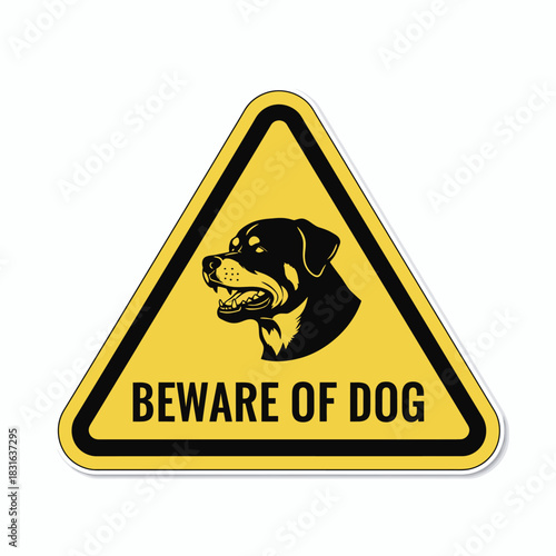 Beware of Dog Warning Sign