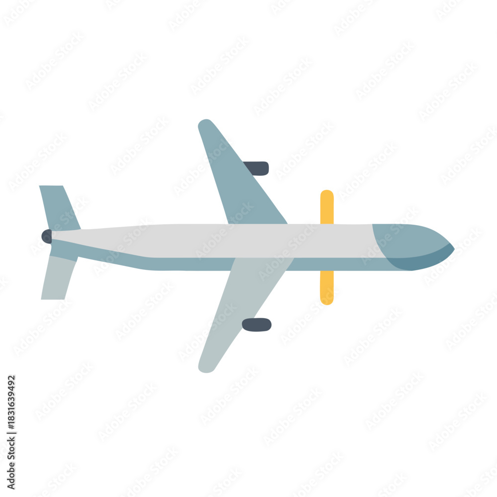 Obraz premium uav drone airplane on a white background