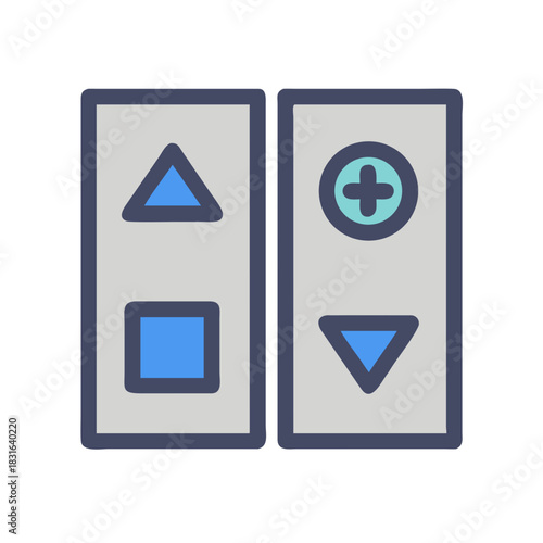 Lift buttons symbol icon Free Download Lift buttons symbol icon - GFXLoad