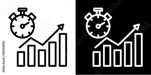Progress Tracker Icon Set White Style Collection