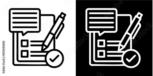 Follow-Up Icon Set White Style Collection