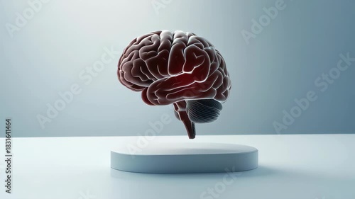 3d rendered illustration of the human brain on a white background
