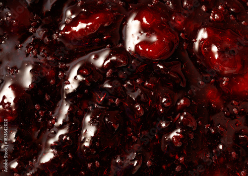 Raspberry jam as an abstract background. Close-up