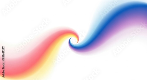 Soft gradient colors swirling together in artistic design