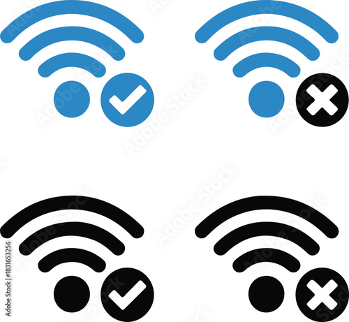 Wifi signal status icons