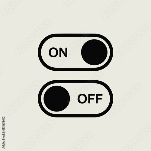 Toggle switch for on and off control