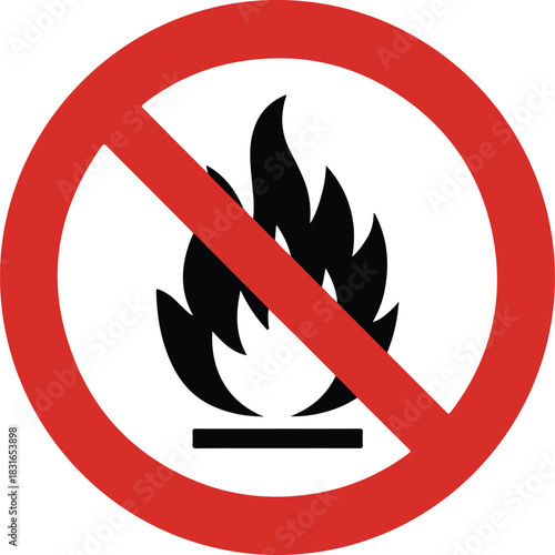 Fire warning sign