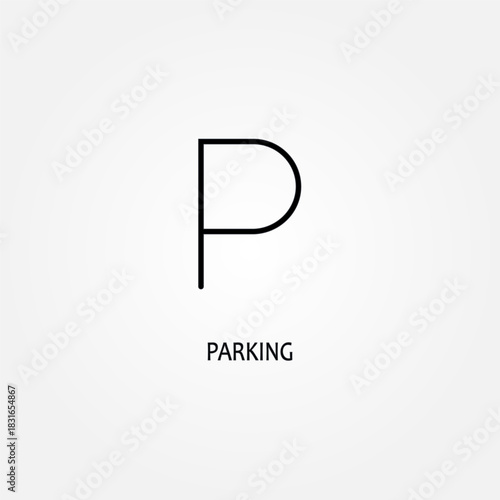 parking icon symbol illustration vector eps10 logo template design pattern seamless bright minimal design flat design realistic style simple design modern design