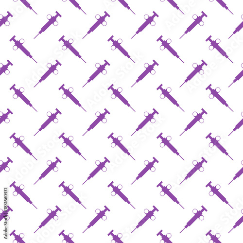 Biopsy device seamless pattern isolated on white background