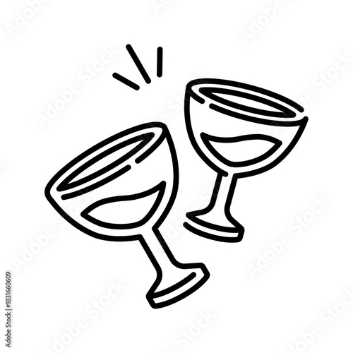 Wine icon. drink, alcohol, glass, beverage, red, white, bottle, celebration, tasting, winery. Vector Icon Illustration