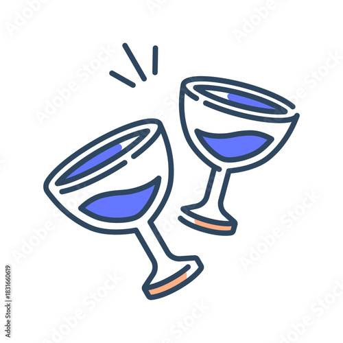 Wine icon. drink, alcohol, glass, beverage, red, white, bottle, celebration, tasting, winery. Vector Icon Illustration