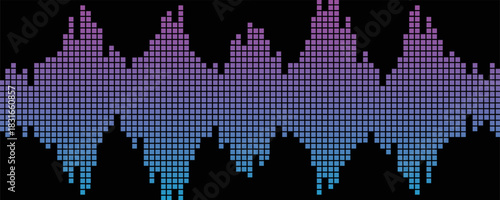 Colorful sound wave. Voice, audio energy concept, background