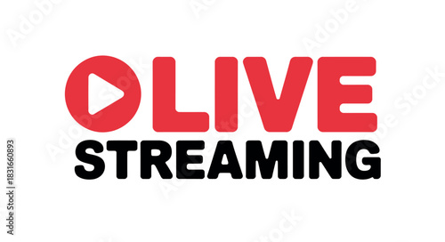 The YouTube logo with the words "LIVE STREAMING" below it, indicating a live broadcast is in progress.