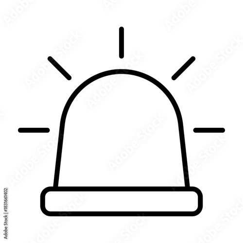 siren icon vector design template simple and modern