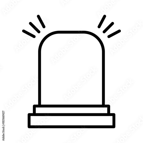 siren icon vector design template simple and modern