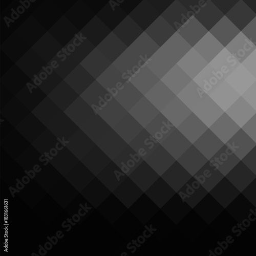 Color background in polygonal style. Vector illustration of a layout for advertising. Black pixel. eps 10
