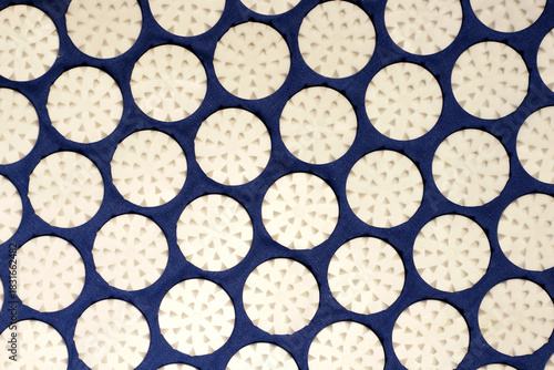 Massage mat with spikes. A useful massager for health. 