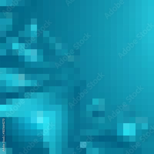 Blue pixel background. Layout for presentation. Abstract image. eps 10