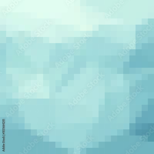 Blooming pixel template. Light blue pixel background. Vector illustration for your graphic design. Vector illustration for your graphic design. eps 10