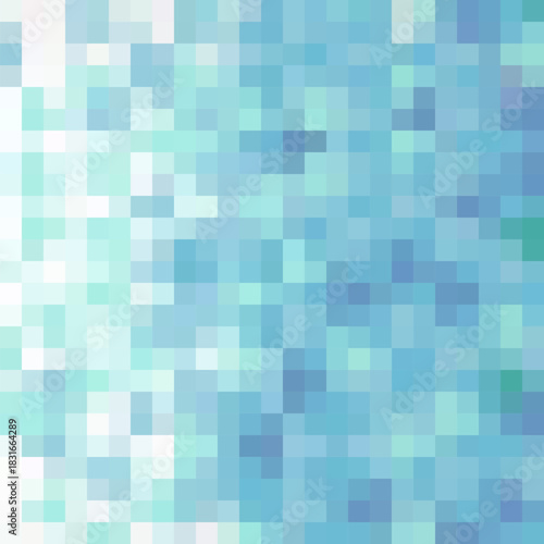 Color background in polygonal style. Vector illustration of a layout for advertising. Blue pixel. eps 10