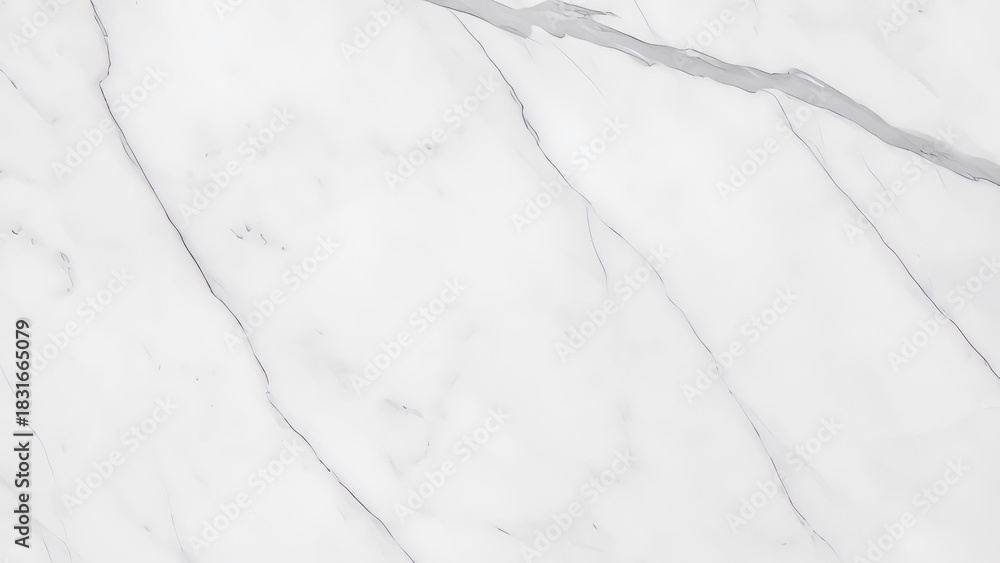 Obraz premium Close-up view of a white marble surface with subtle gray veining patterns.