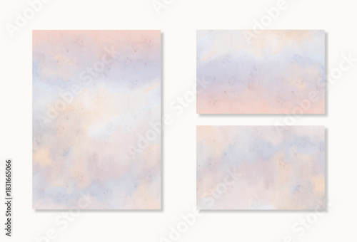 Multipurpose pastel abstract watercolor background