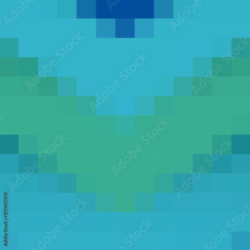 Blue pixel background. Geometric background. Banner. Sample. eps 10