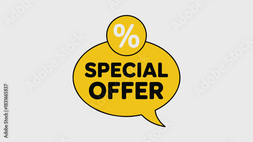 Offer: special promotion bubble