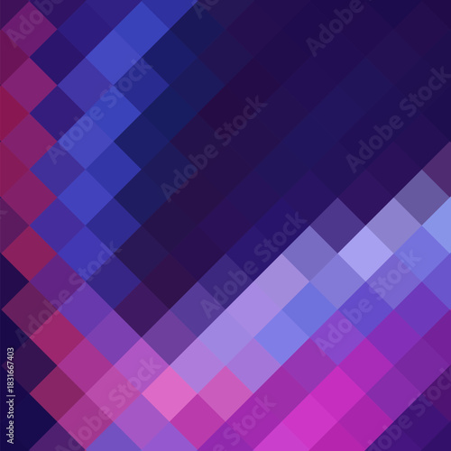 Blooming pixel template. Blue and purple pixel background. Vector illustration for your graphic design. Vector illustration for your graphic design Pattern green pixel background, pattern. Green pixel