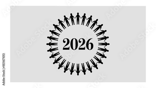 United Vision: A visual representation symbolizing unity, community, and the collective spirit of the year 2026, fostering a sense of togetherness and shared goals.
