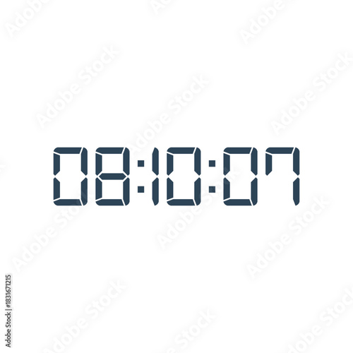 Digital clock icon vector design illustration.