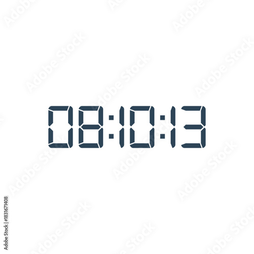 Digital clock icon vector design illustration.