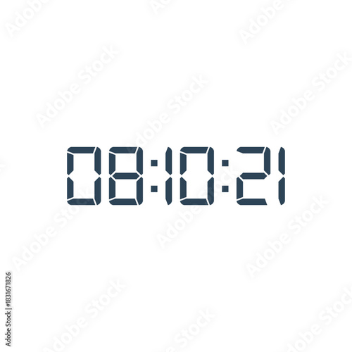 Digital clock icon vector design illustration.