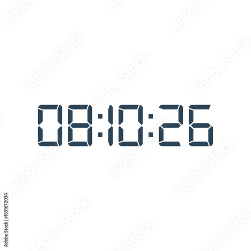 Digital clock icon vector design illustration.