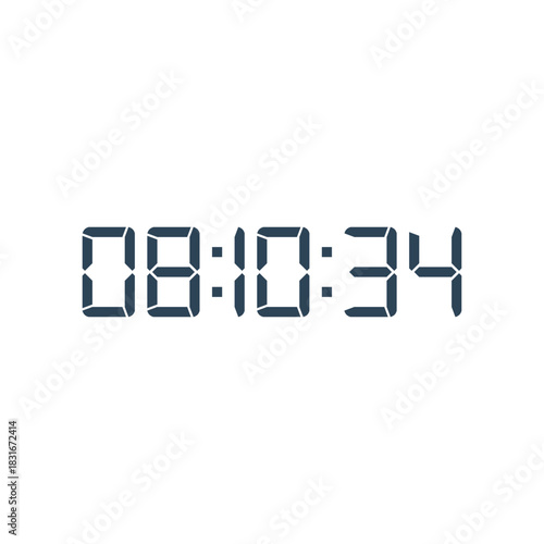 Digital clock icon vector design illustration.