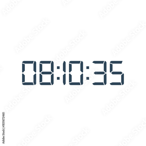 Digital clock icon vector design illustration.