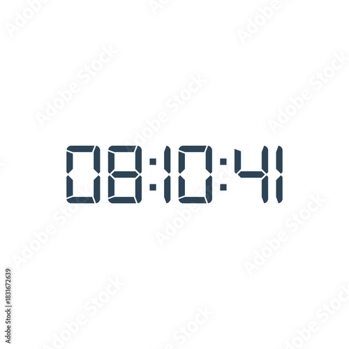 Digital clock icon vector design illustration.