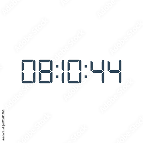 Digital clock icon vector design illustration.