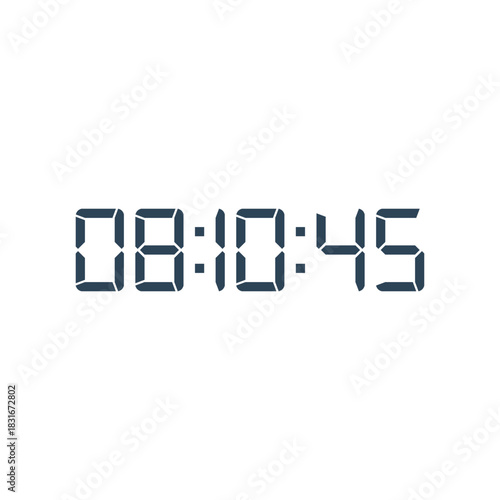 Digital clock icon vector design illustration.