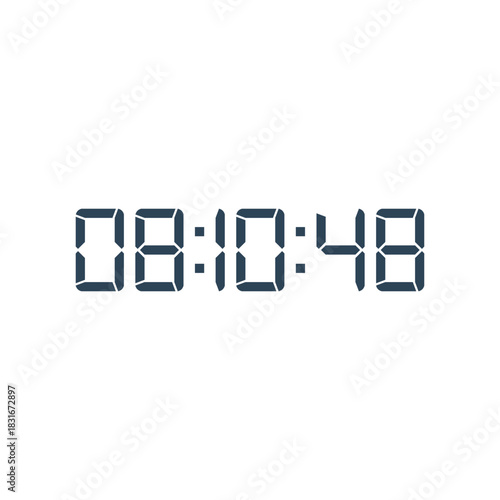 Digital clock icon vector design illustration.