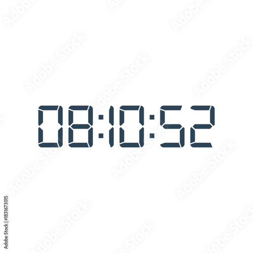 Digital clock icon vector design illustration.