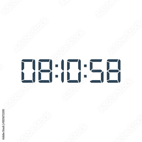 Digital clock icon vector design illustration.