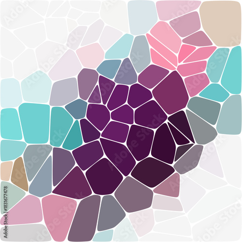 Colored pebbles vector image. Abstract illustration. eps 10