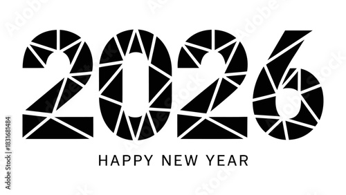 New Year 2026: A modern and stylish representation of the year 2026 is displayed, with the text HAPPY NEW YEAR below it, creating an optimistic outlook.